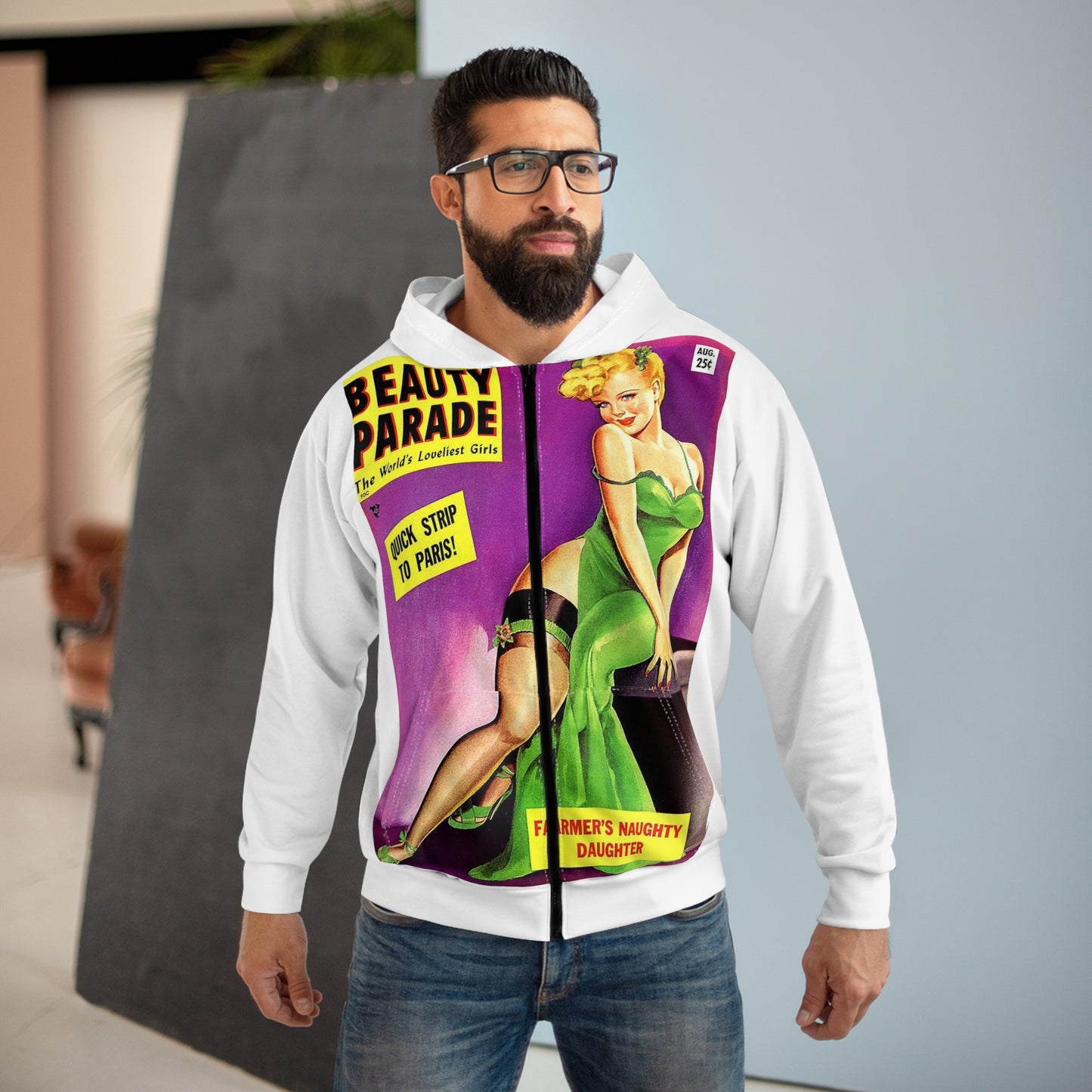 Beauty Parade Zip Hoodie White