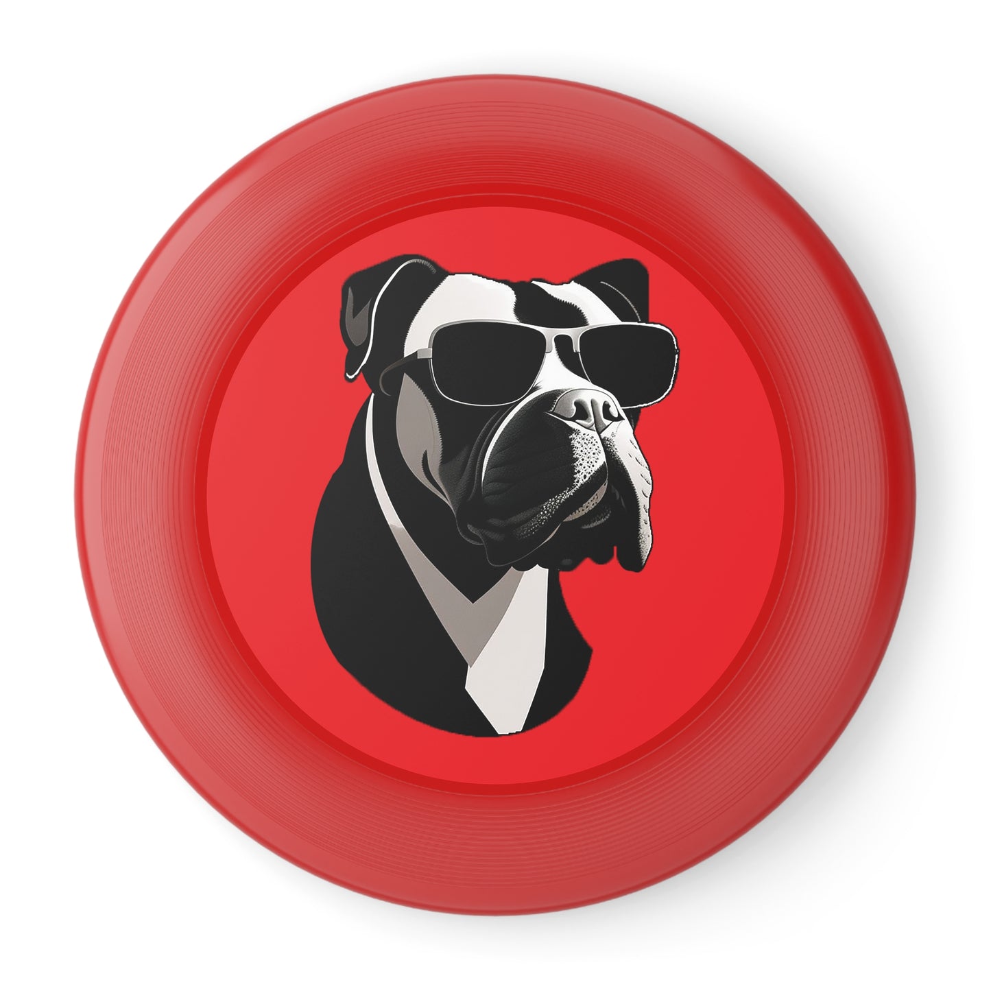 Dog with Sunglasses Frisbee
