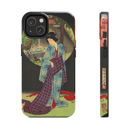 Oji Waterfall by Toyohara Chikanobu, 1890 iPhone Case *Many Sizes Available*