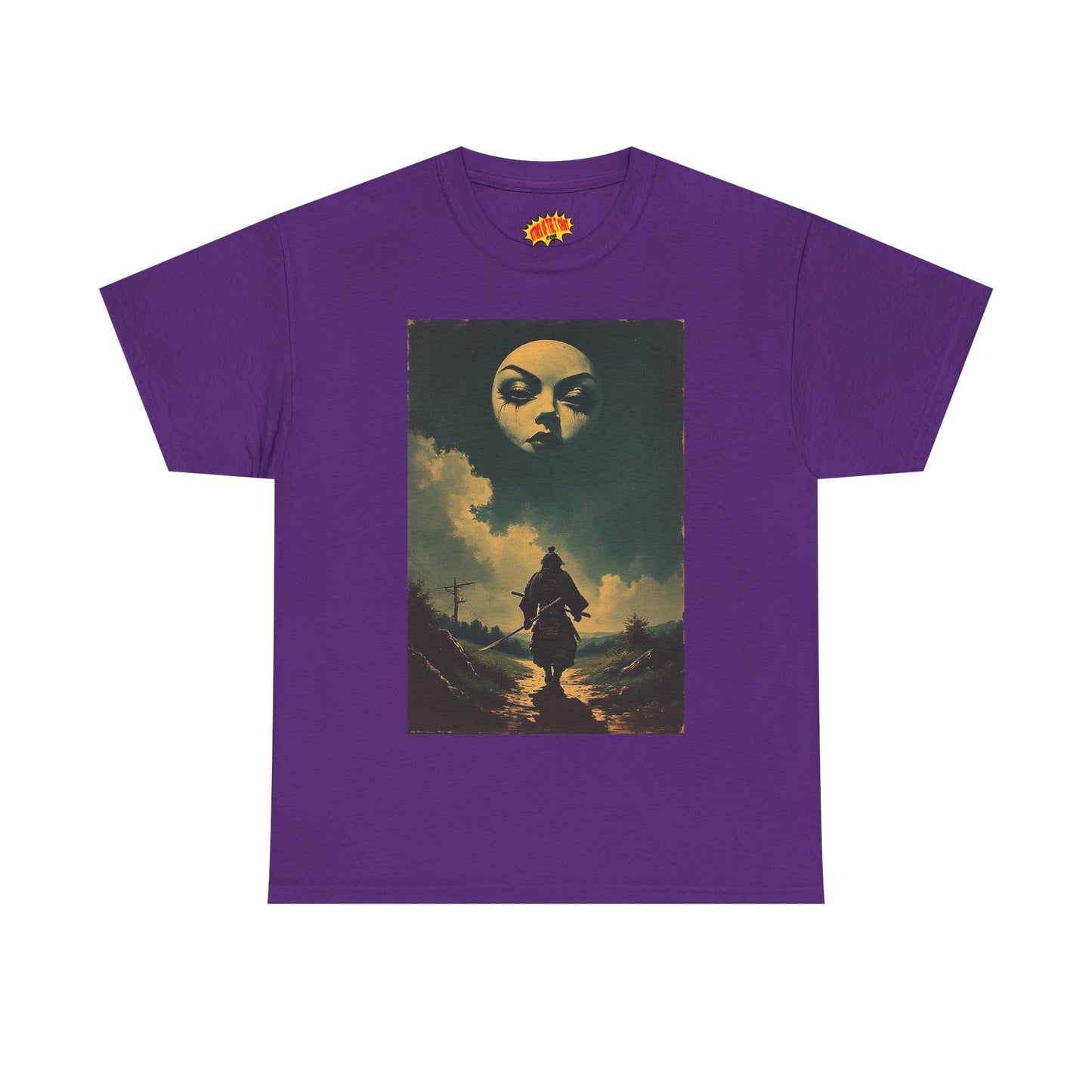 Walking Samurai w/Full Moon Face T-Shirt *Multiple Colors*