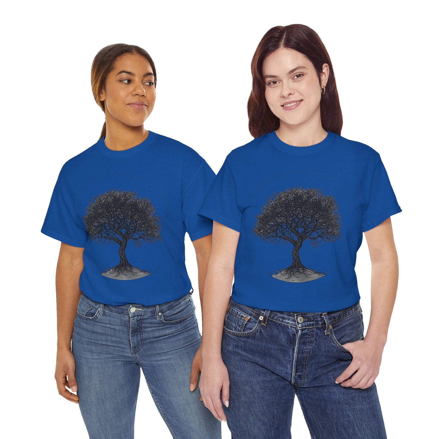 Circle Tree Sketch Drawing Graphic Art Tee Shirt *Multiple Colors*