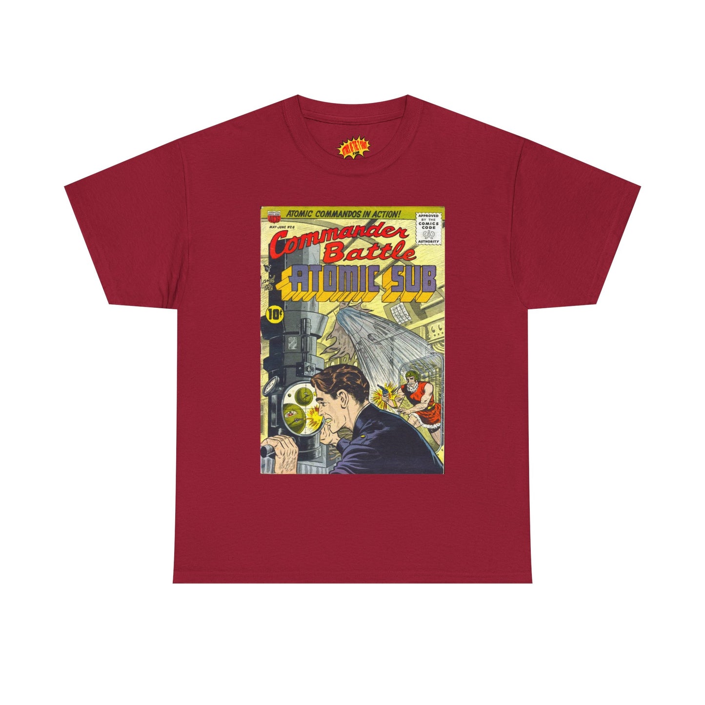 Commander Battle Atomic Sub No. 6 Comic Tee Shirt *Multiple Colors*