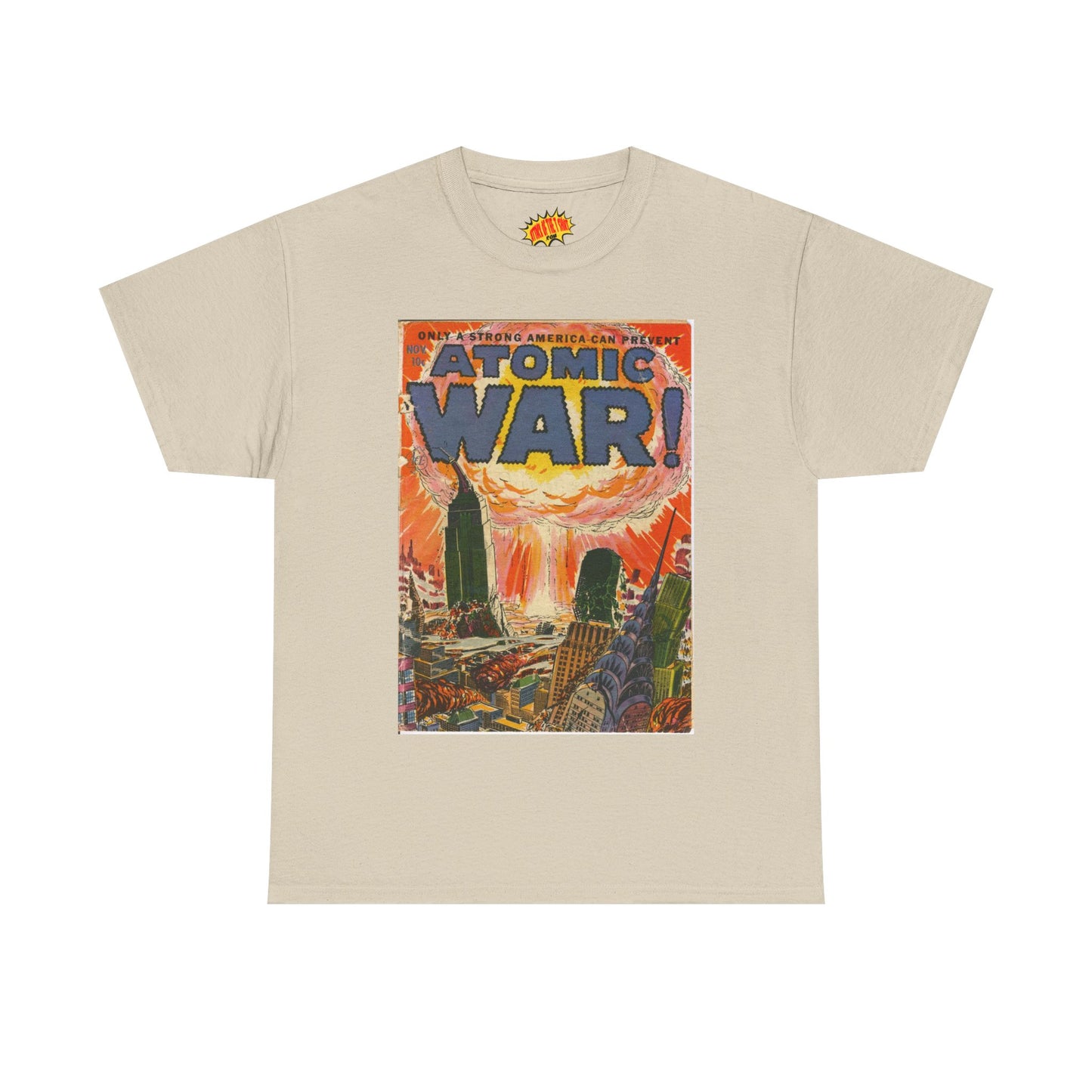 Atomic War Nov. Comic Tee Shirt *Multiple Colors*