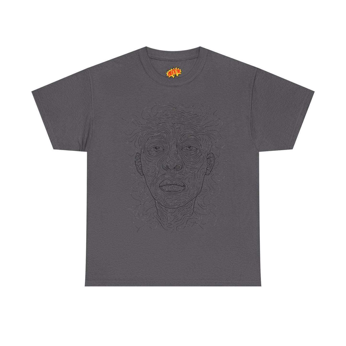 Graphic Line Art Portrait Tee Shirt *Multiple Colors*