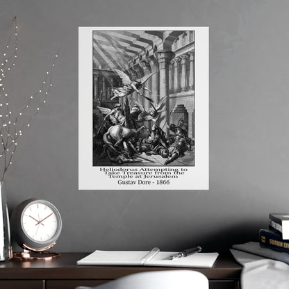Heliodorus Warrior Angel Print - Gustav Dore, 1866