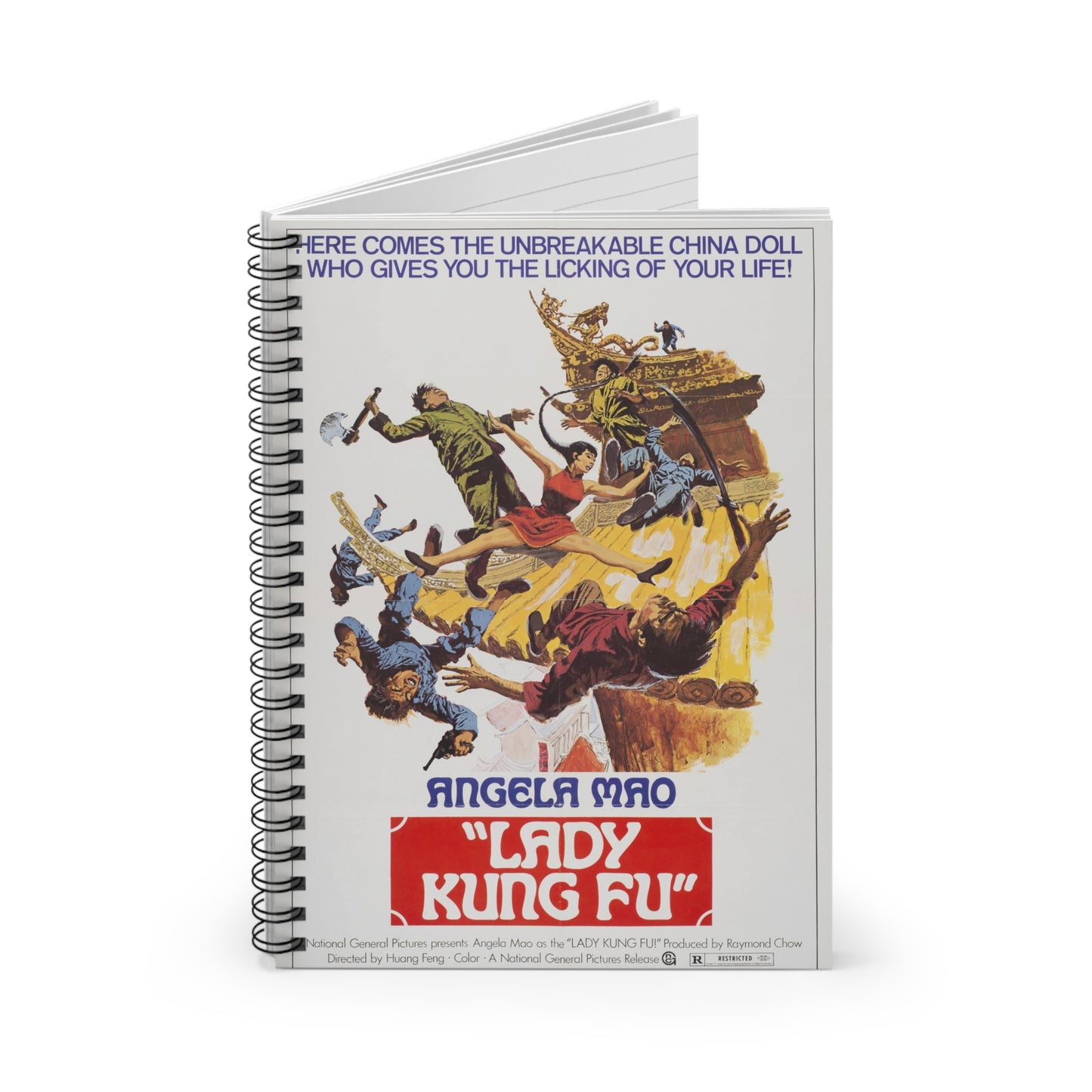 Lady Kung-Fu - Vintage Movie Poster Notebook
