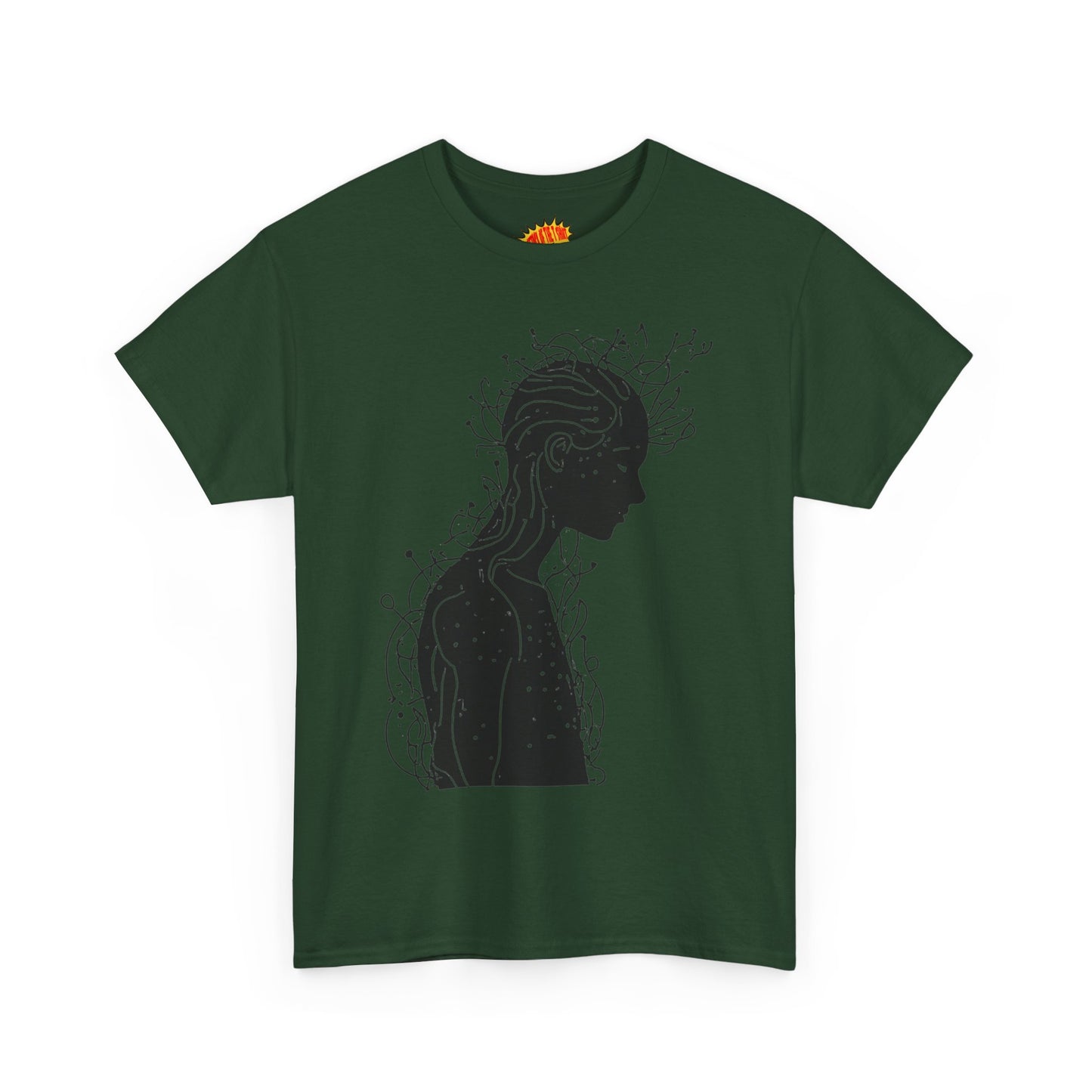Human Silhouette Line Drawing Graphic Art Tee Shirt *Multiple Colors*
