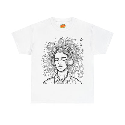 Line Drawing Portrait Graphic Music Art Tee Shirt