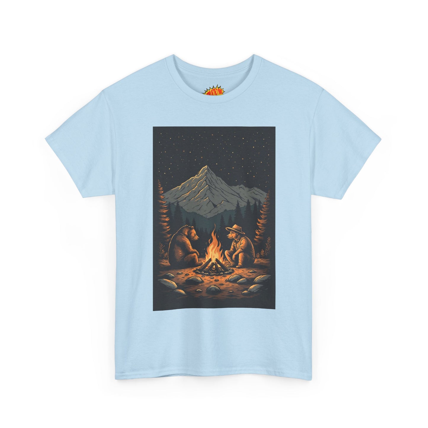 Mountain Bears Campfire Scene T-Shirt *Multiple Colors*