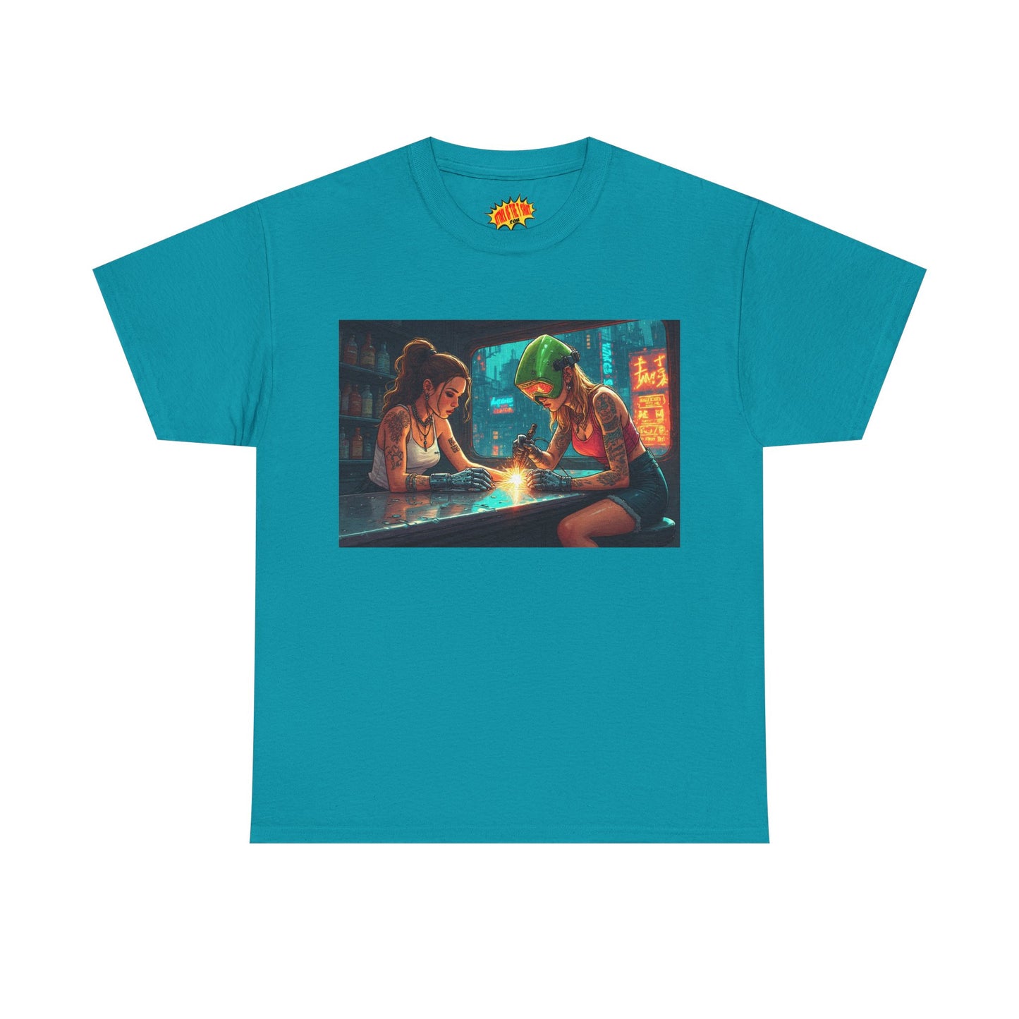 Cyberpunk Robot Hand Repair Scene T-Shirt *Multiple Colors*
