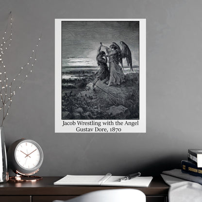 Jacob Wrestling with the Angel - Gustav Dore, 1870
