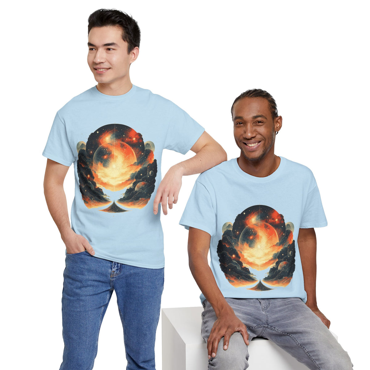 Moonscape w/Clouds Graphic Tee Shirt