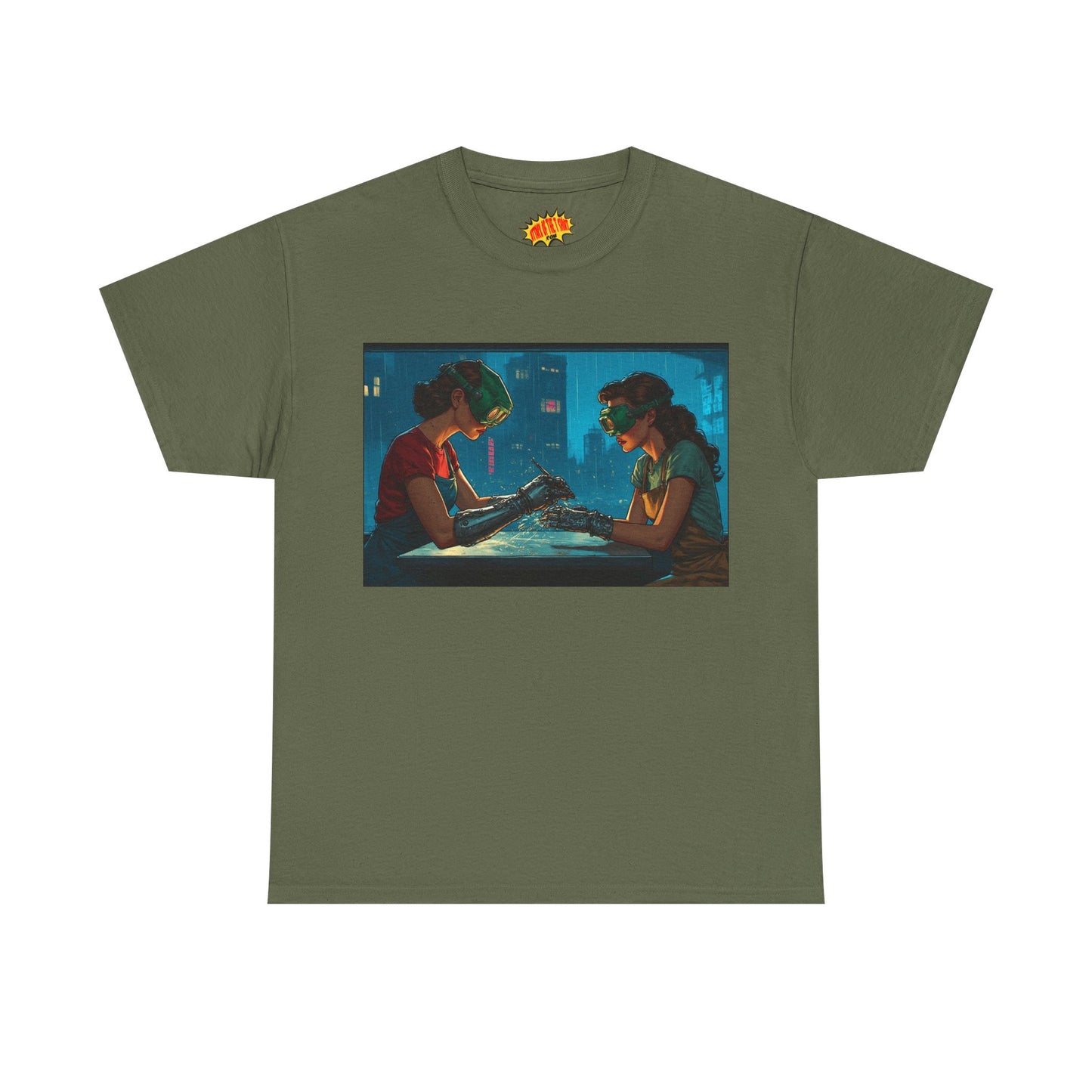 Cyberpunk Cyborg Hand Repair Scene T-Shirt *Multiple Colors*