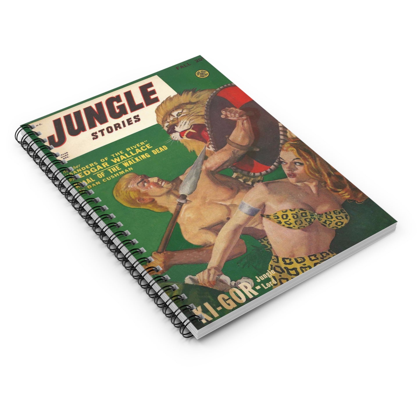 Jungle Stories Fall Comic Book Cover Notebook