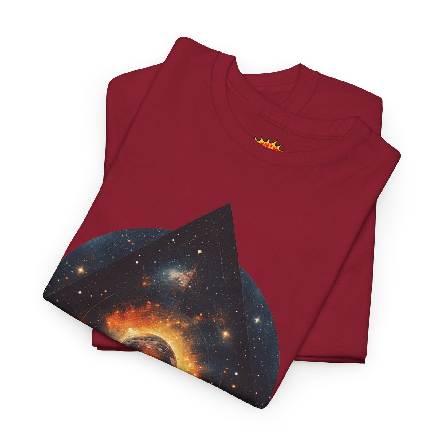 Rounded Diamond Shape Nebula Graphic Space Art Tee Shirt *Multiple Colors*