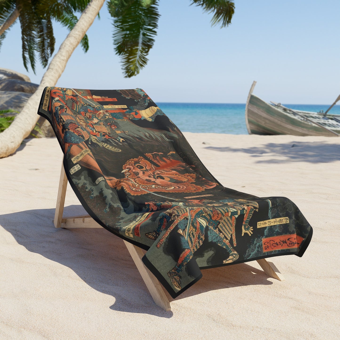 Utagawa Yoshitsuya Beach Towel
