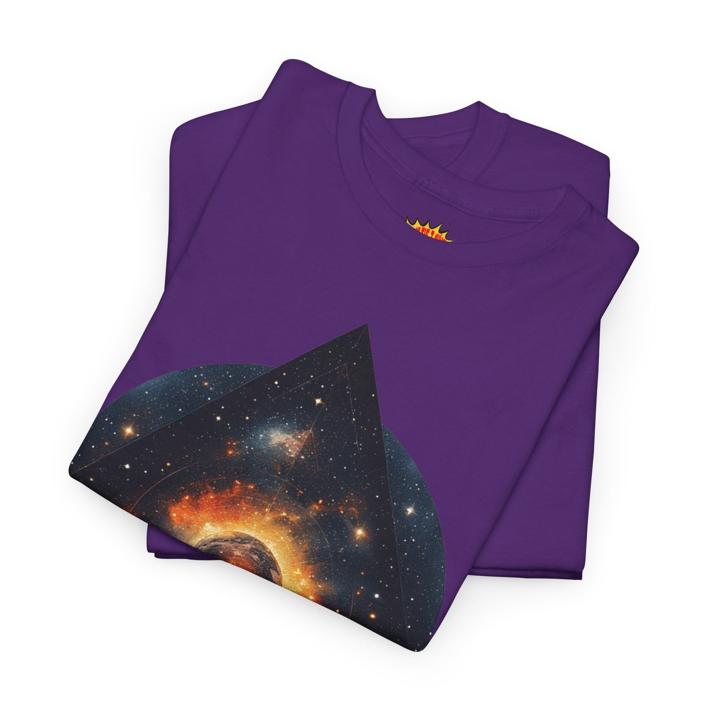 Rounded Diamond Shape Nebula Graphic Space Art Tee Shirt *Multiple Colors*