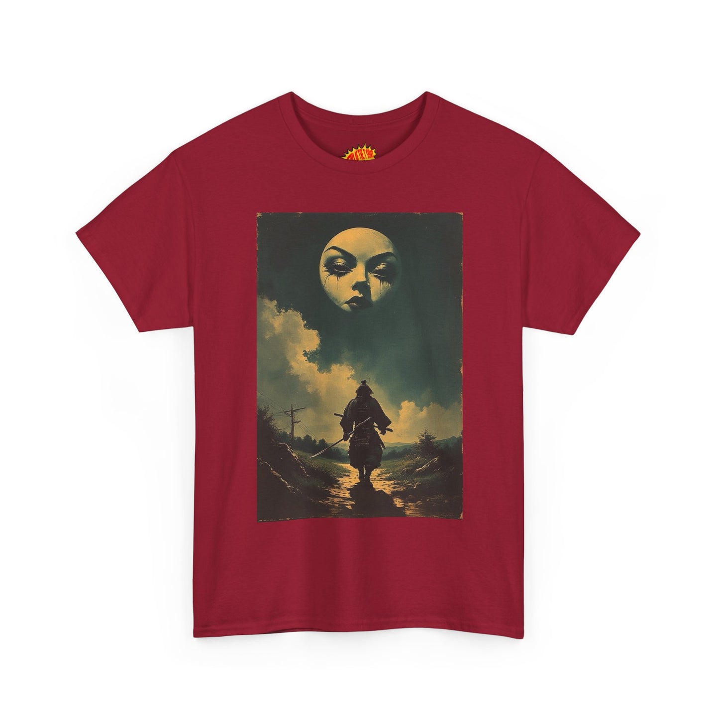 Walking Samurai w/Full Moon Face T-Shirt *Multiple Colors*