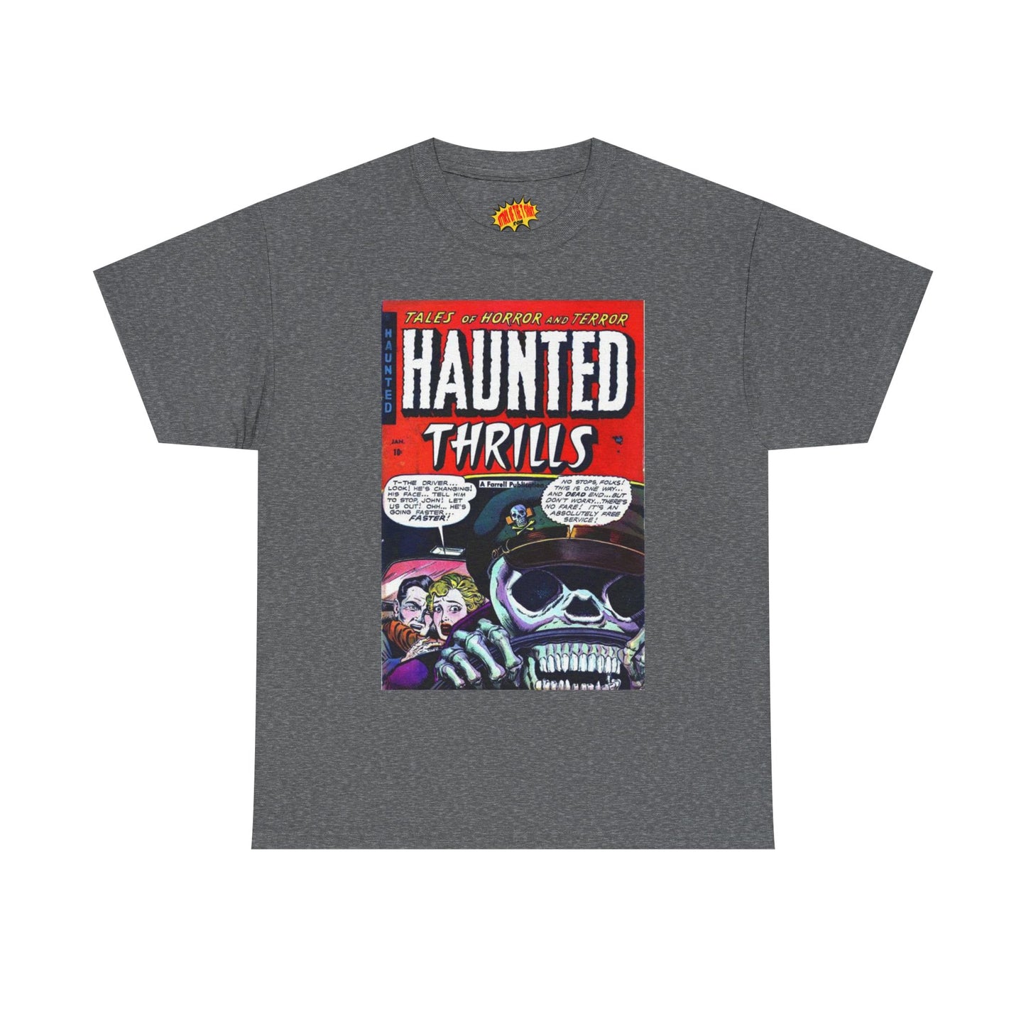 Haunted Thrills January Comic Tee Shirt *Multiple Colors*