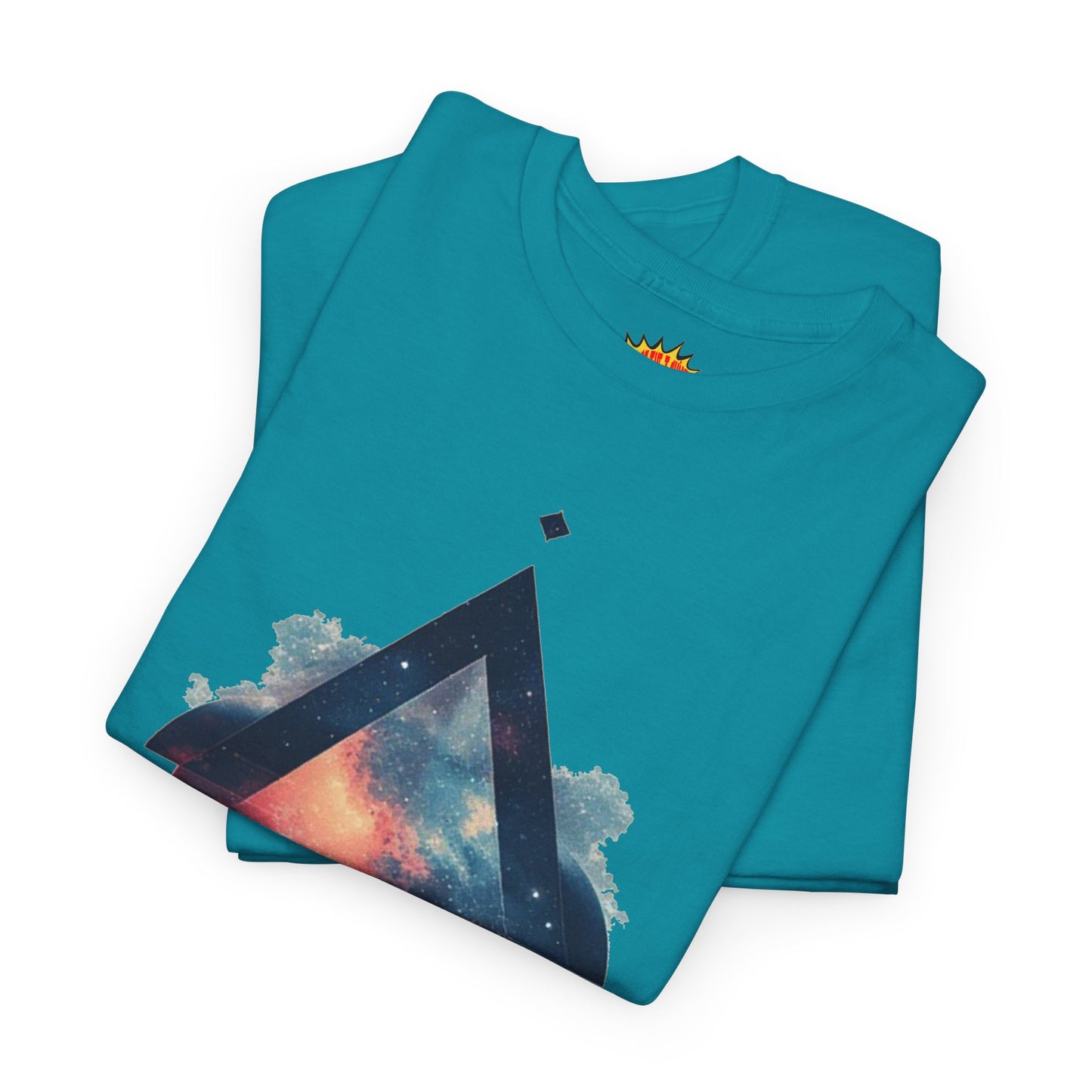 Split Diamond Shape Nebula Graphic Space Art Tee Shirt *Multiple Colors*