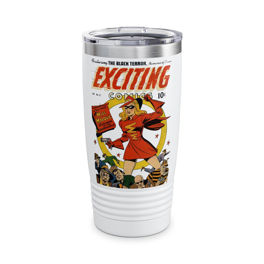 Exciting Comics #53 feat. Miss Masque Ringneck Tumbler - 20oz