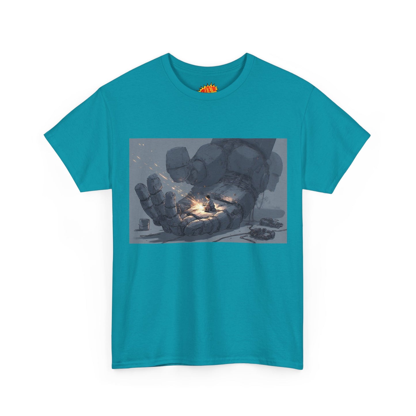 Anime Robot Mech Hand Welder Scene T-Shirt *Multiple Colors*