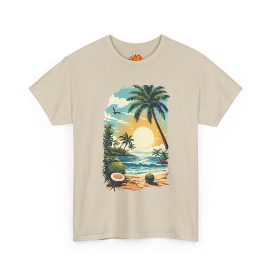 Vintage Island Style Graphic Tee Shirt *Multiple Colors*