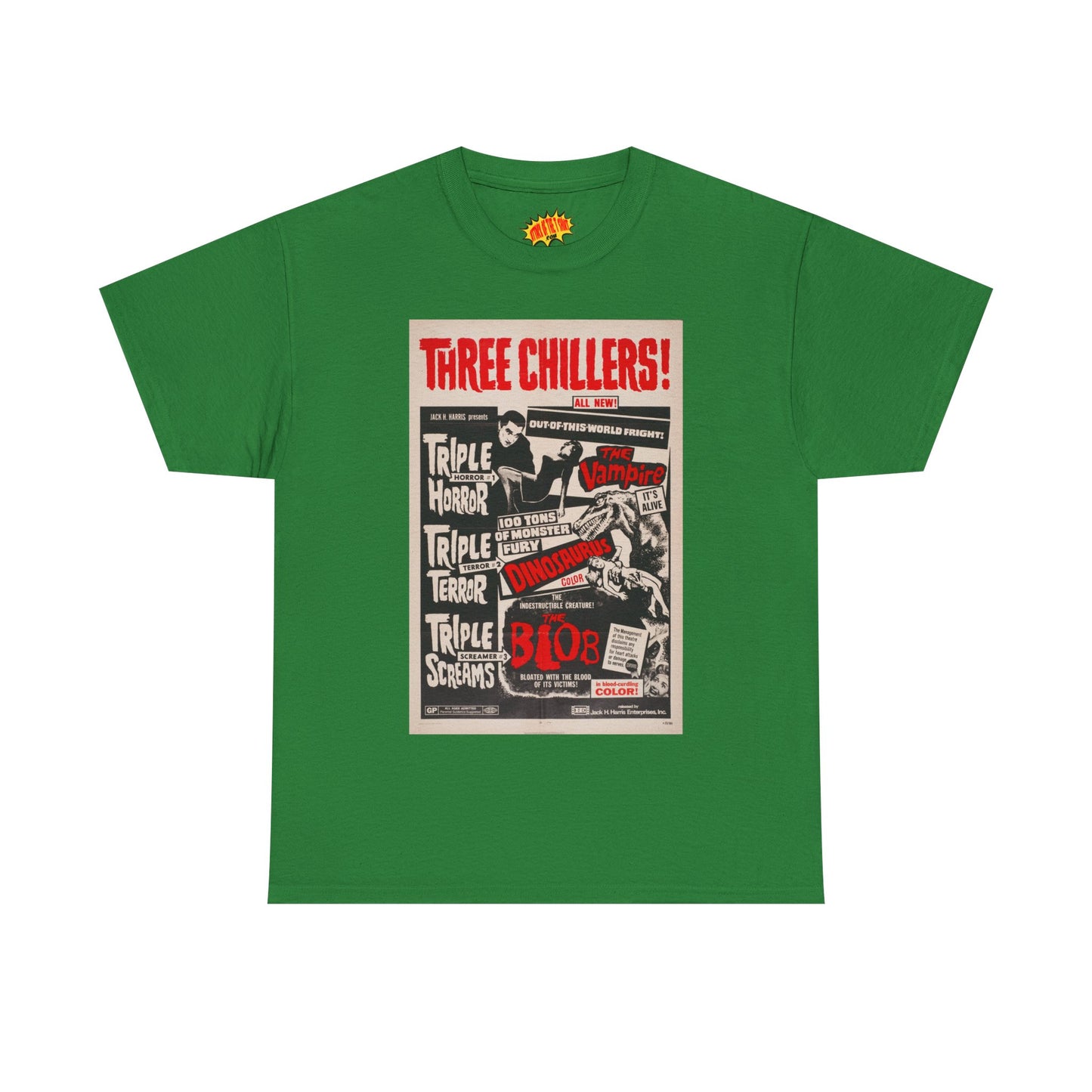 Three Chillers Movie Poster T-Shirt *Multiple Colors*