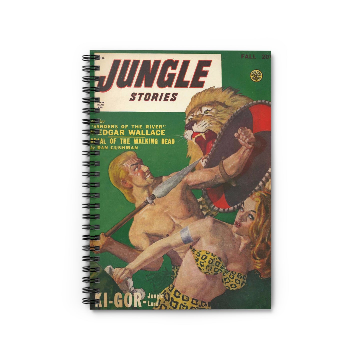 Jungle Stories Fall Comic Book Cover Notebook