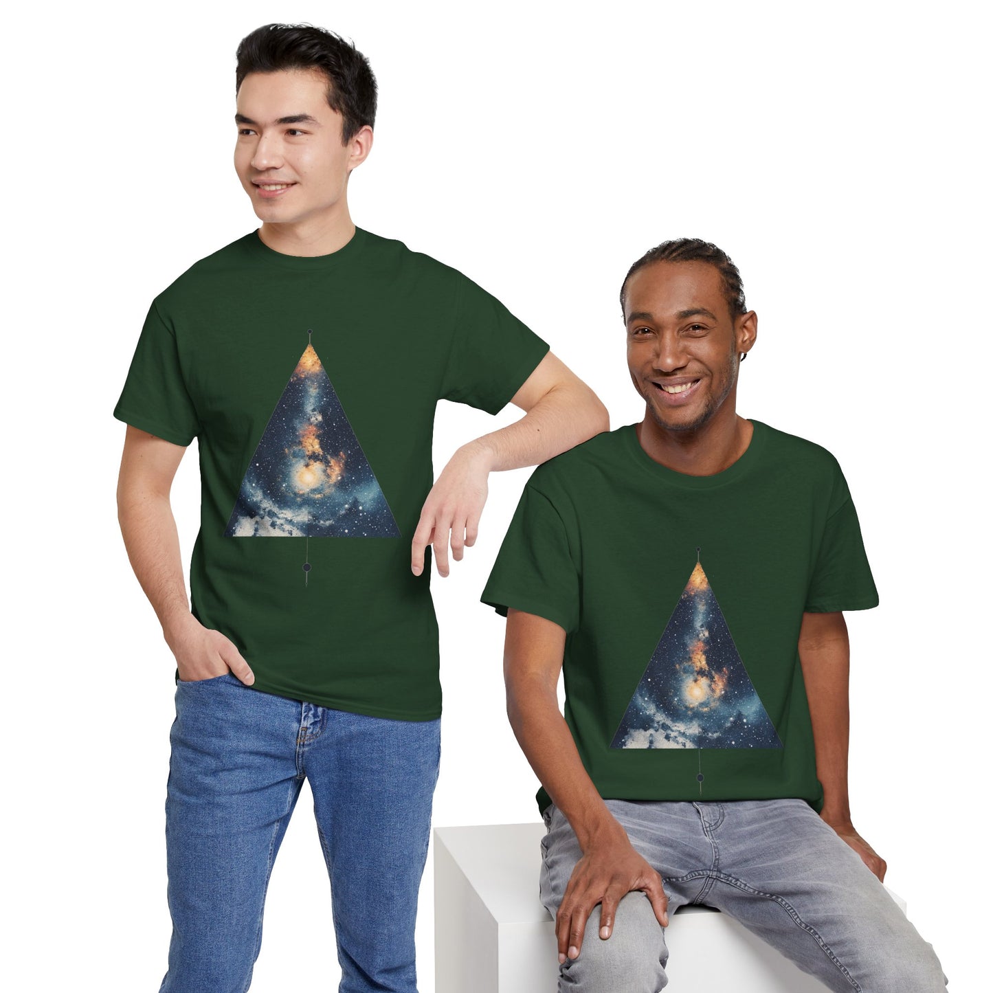 Triangle Nebula Graphic Space Art Tee Shirt *Multiple Colors*