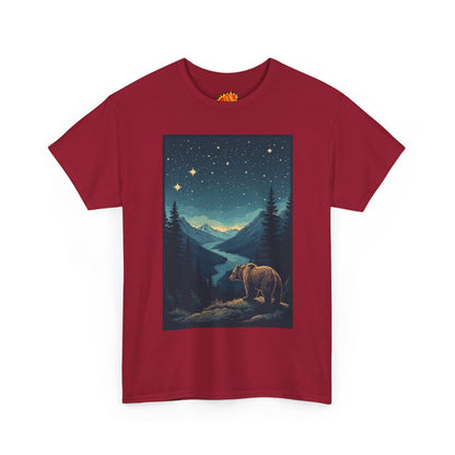 Grizzly Bear Night Scene T-Shirt