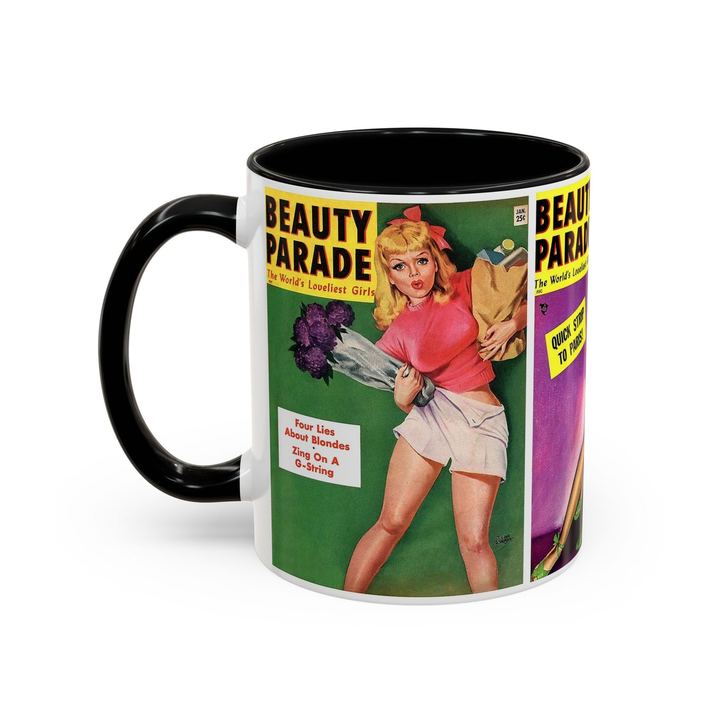 Beauty Parade Pin-Up Coffee Mug - 11oz, Multiple Colors Available
