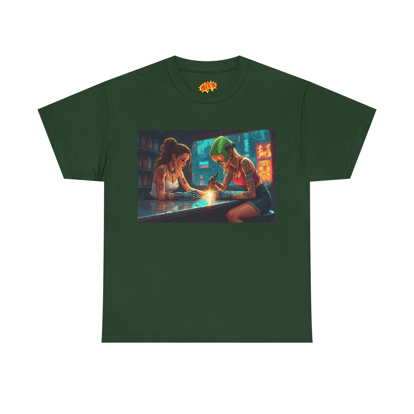 Cyberpunk Robot Hand Repair Scene T-Shirt *Multiple Colors*