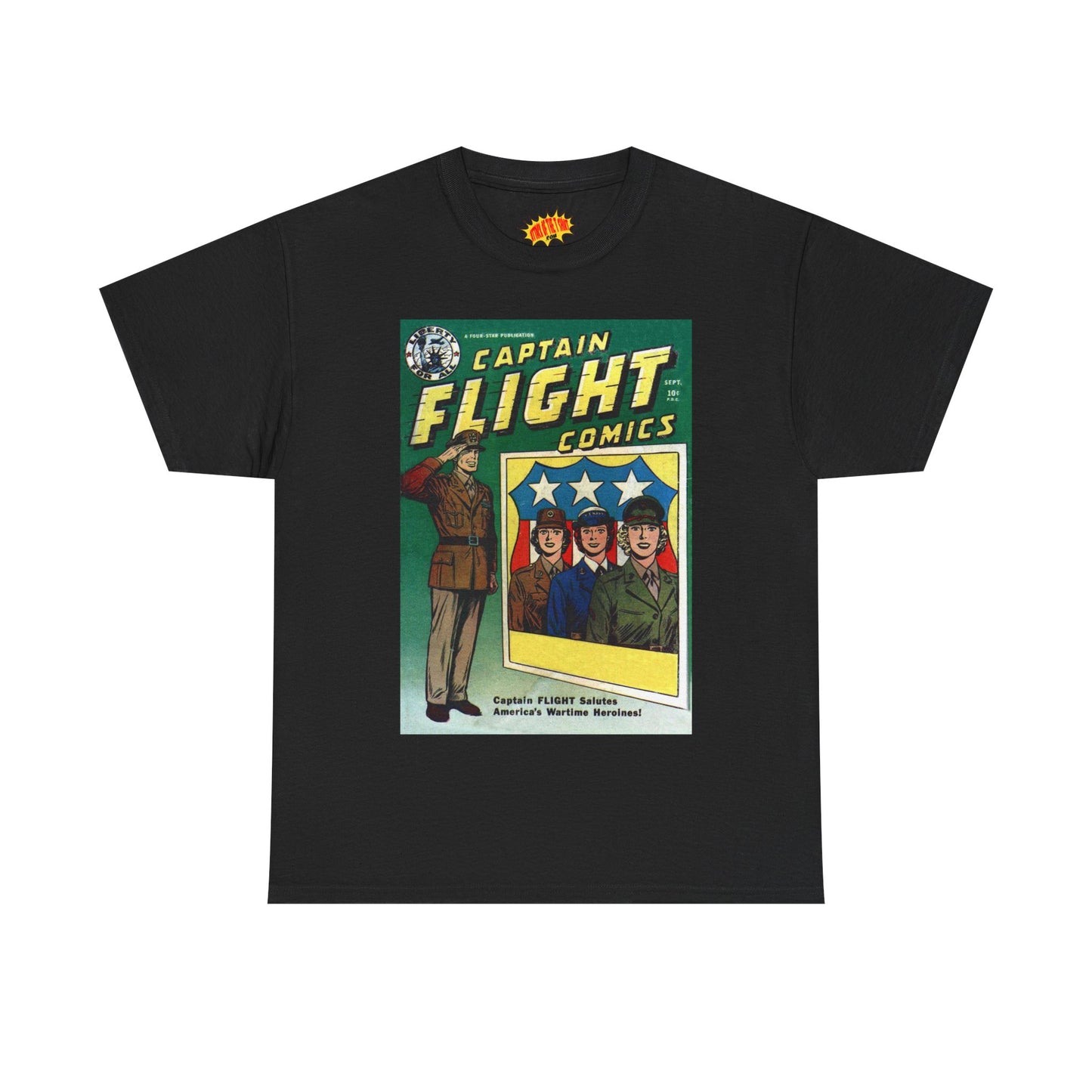 Captain Flight September Comic Tee Shirt *Multiple Colors*
