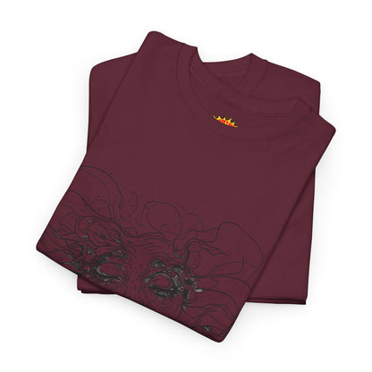 Abstract Face Line Drawing Graphic Art Tee Shirt