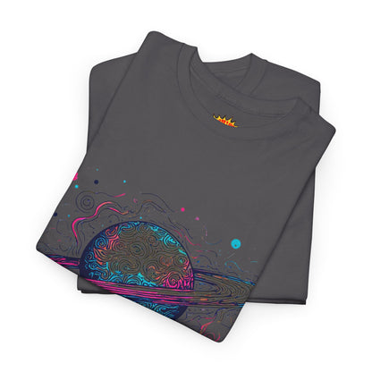 Ringed Planet Space Art Graphic Tee Shirt