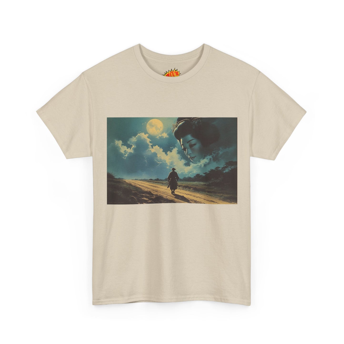 Samurai w/Night Sky Geisha Woman T-Shirt *Multiple Colors*