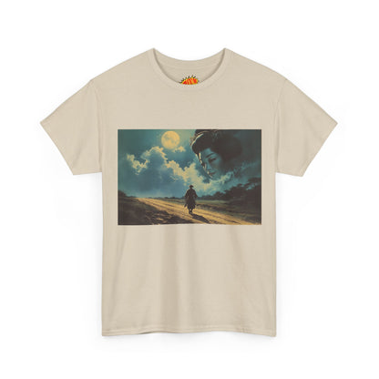 Samurai w/Night Sky Geisha Woman T-Shirt