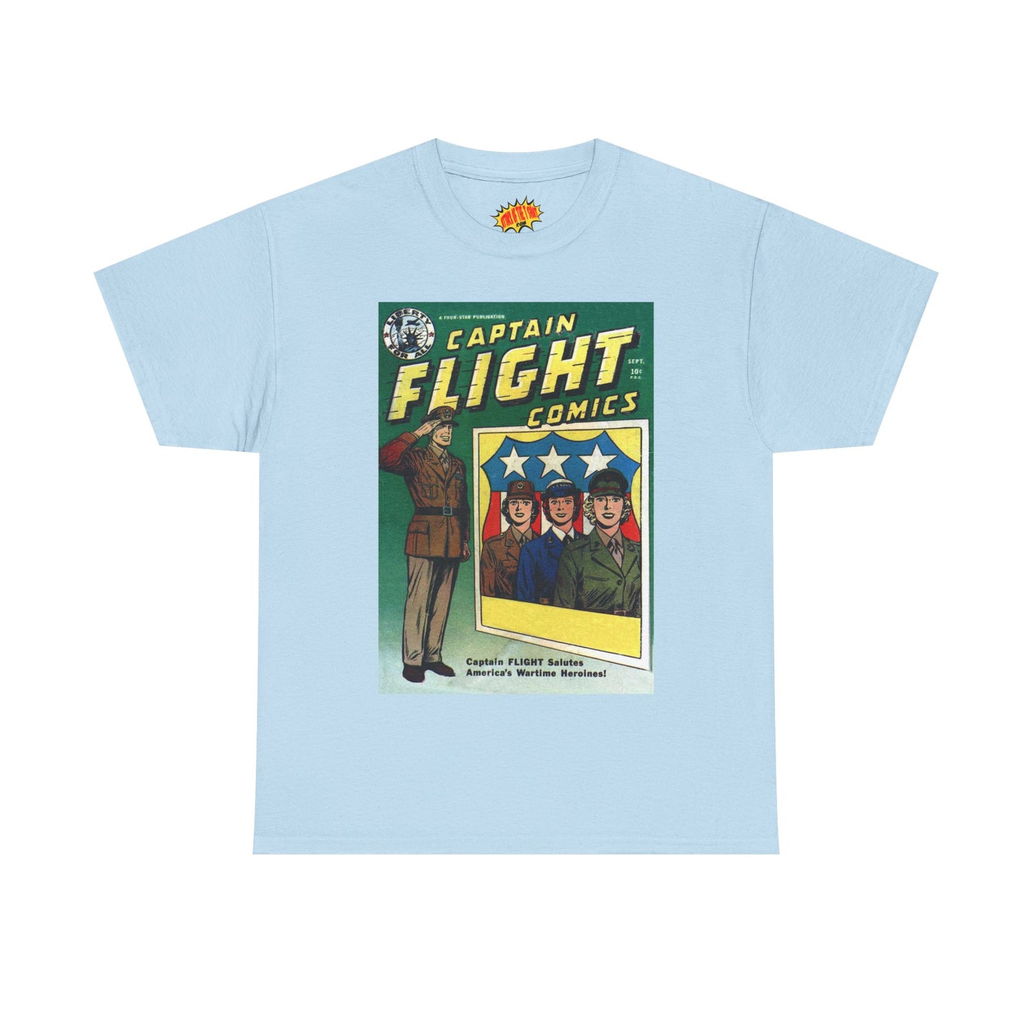 Captain Flight September Comic Tee Shirt *Multiple Colors*