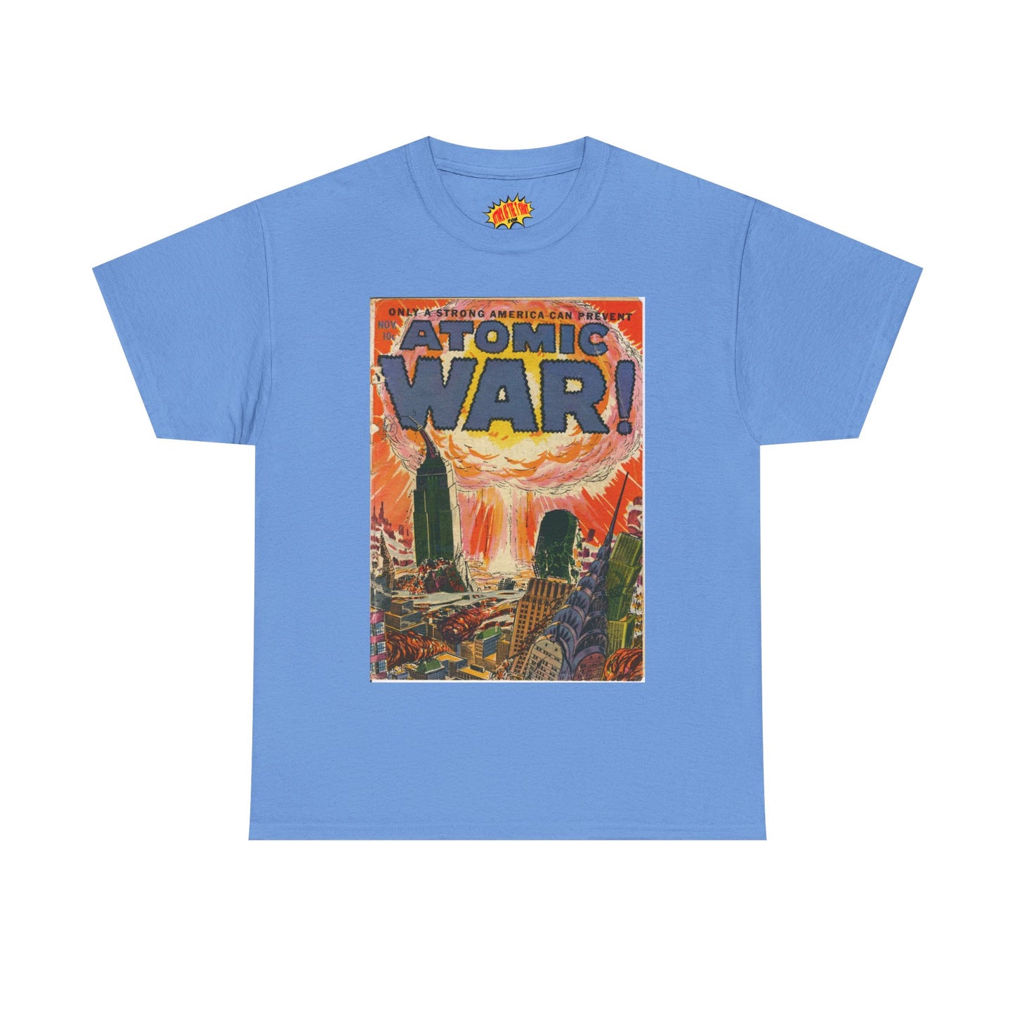 Atomic War Nov. Comic Tee Shirt *Multiple Colors*