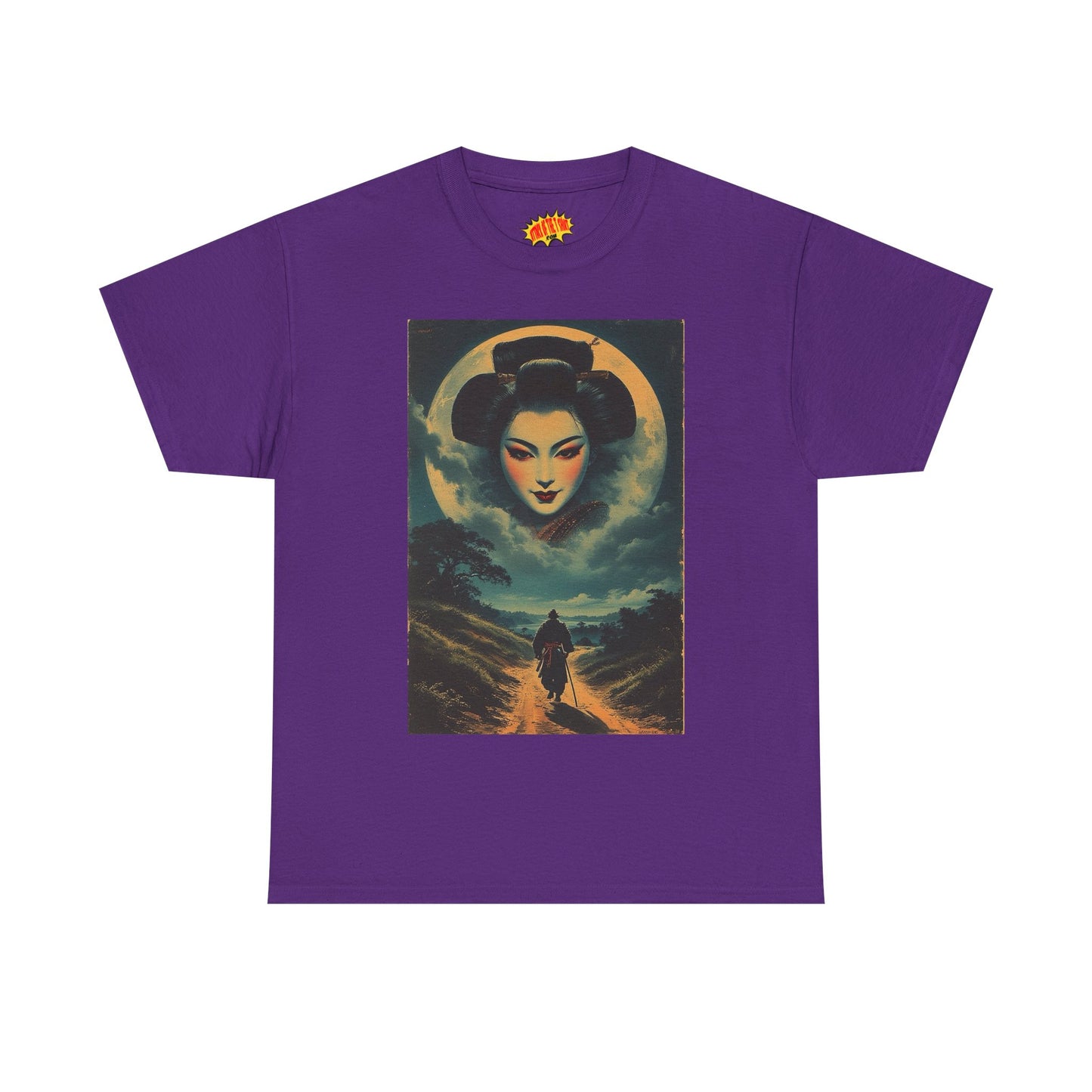 Walking Samurai w/Geisha Moon T-Shirt *Multiple Colors*