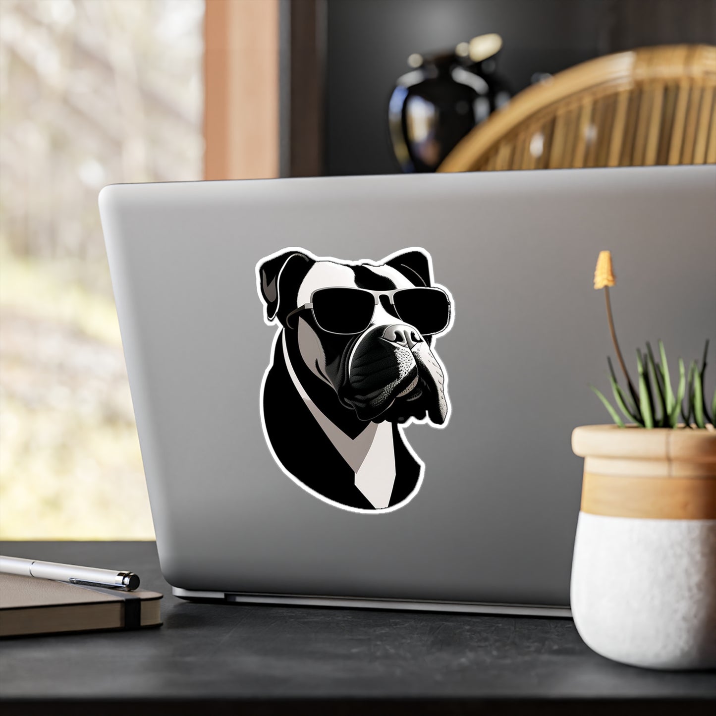 Dog with Sunglasses Durable Vinyl Decal Sticker