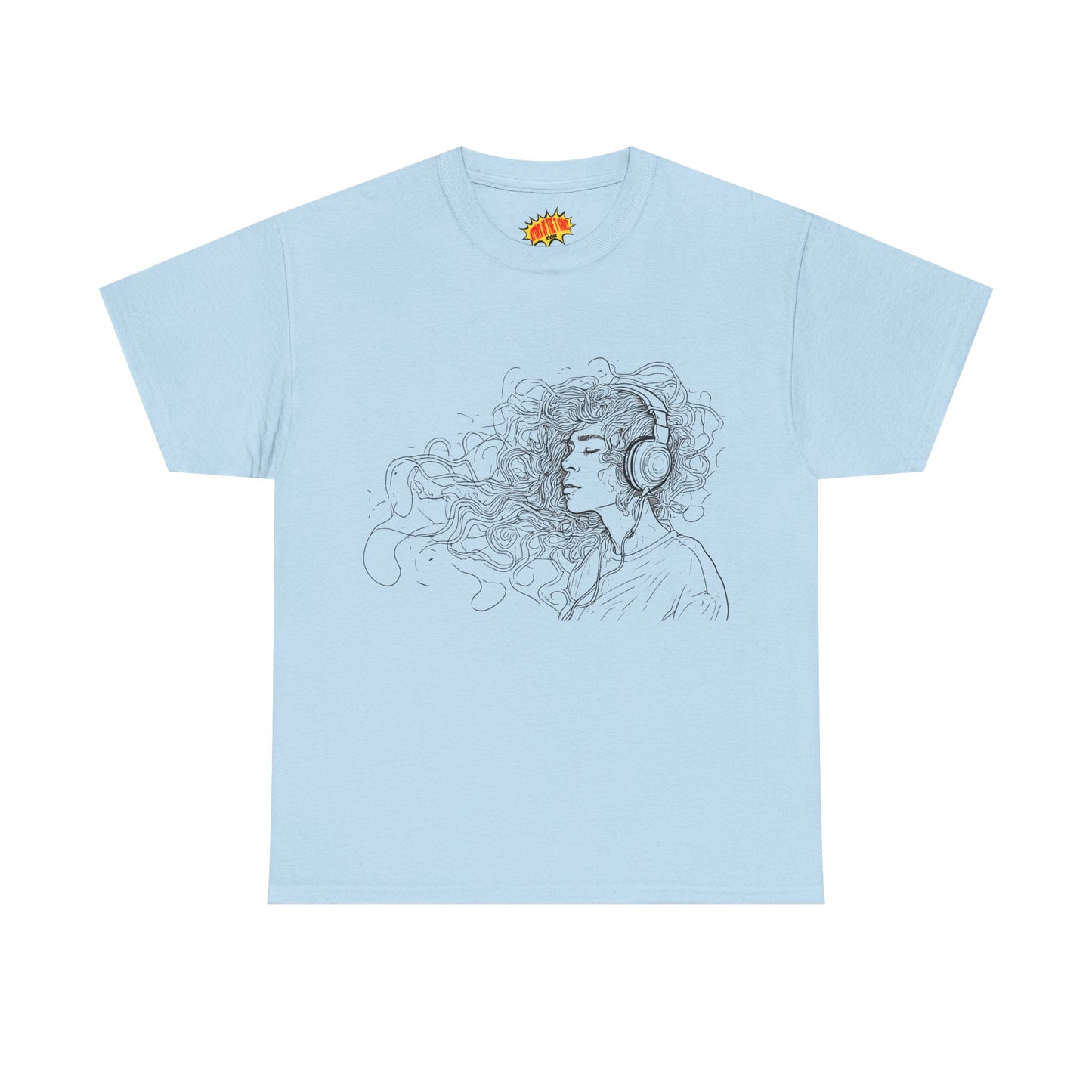Line Drawing Portrait Graphic Musical Art Tee Shirt *Multiple Colors*