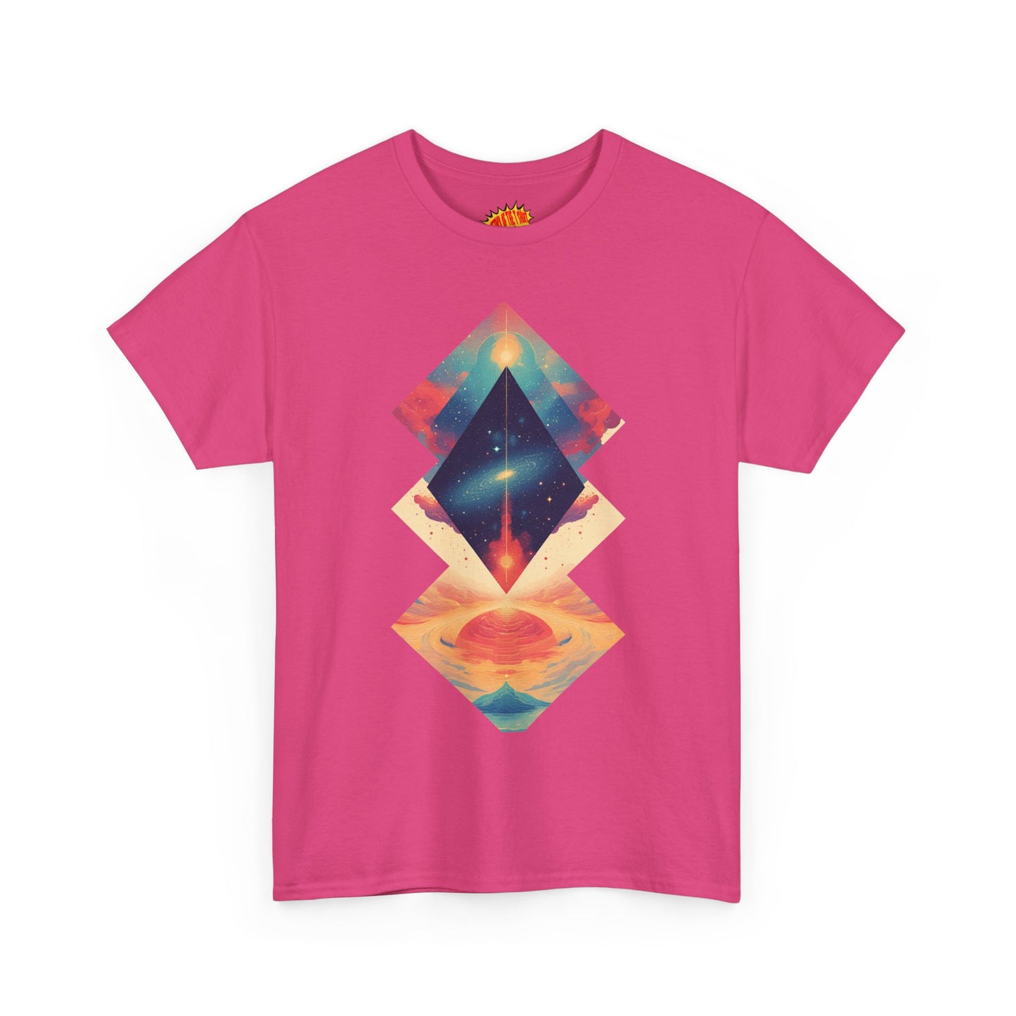 Geometric Shape Galaxy Graphic Space Art Tee Shirt *Multiple Colors*