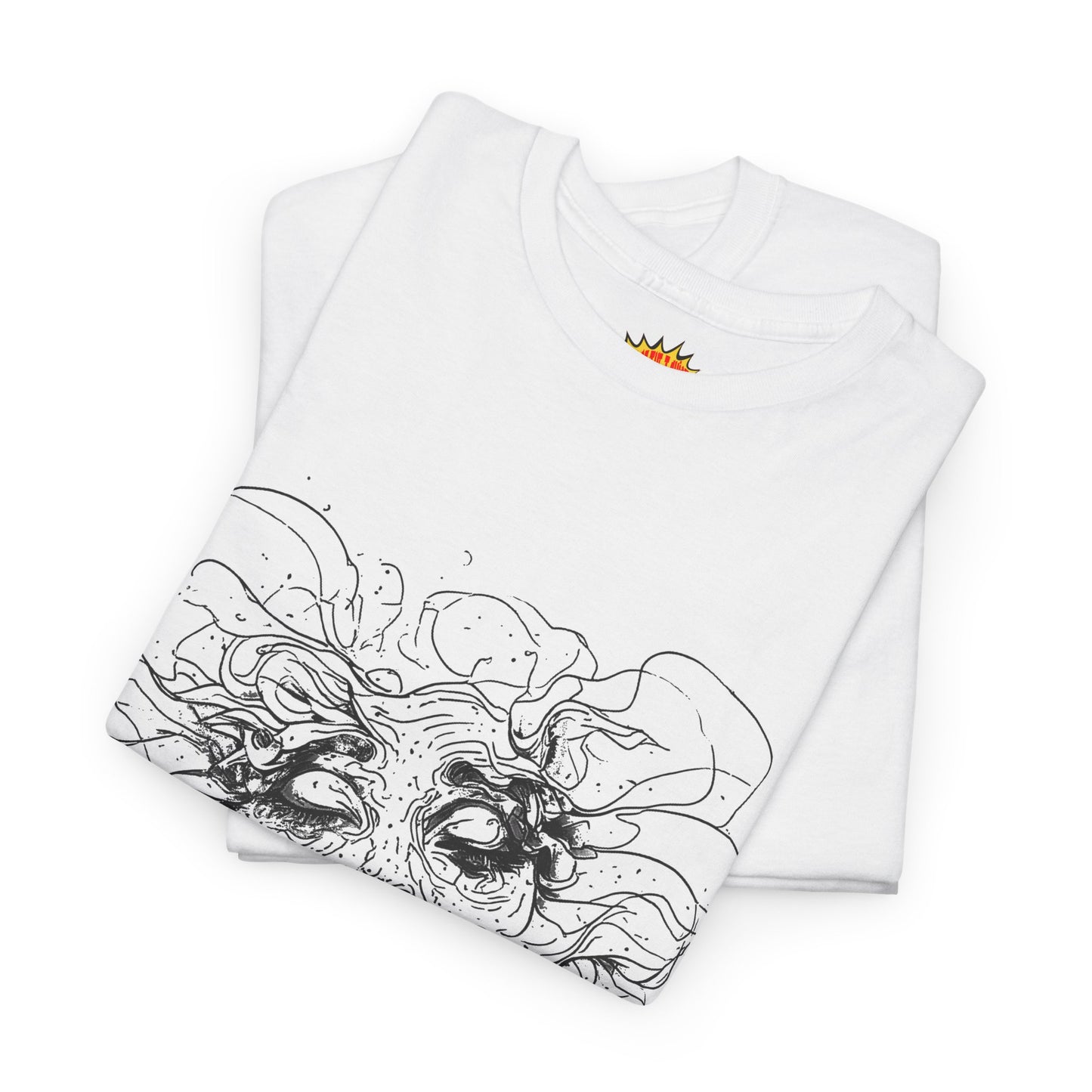 Abstract Face Line Drawing Graphic Art Tee Shirt *Multiple Colors*