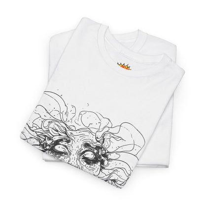 Abstract Face Line Drawing Graphic Art Tee Shirt