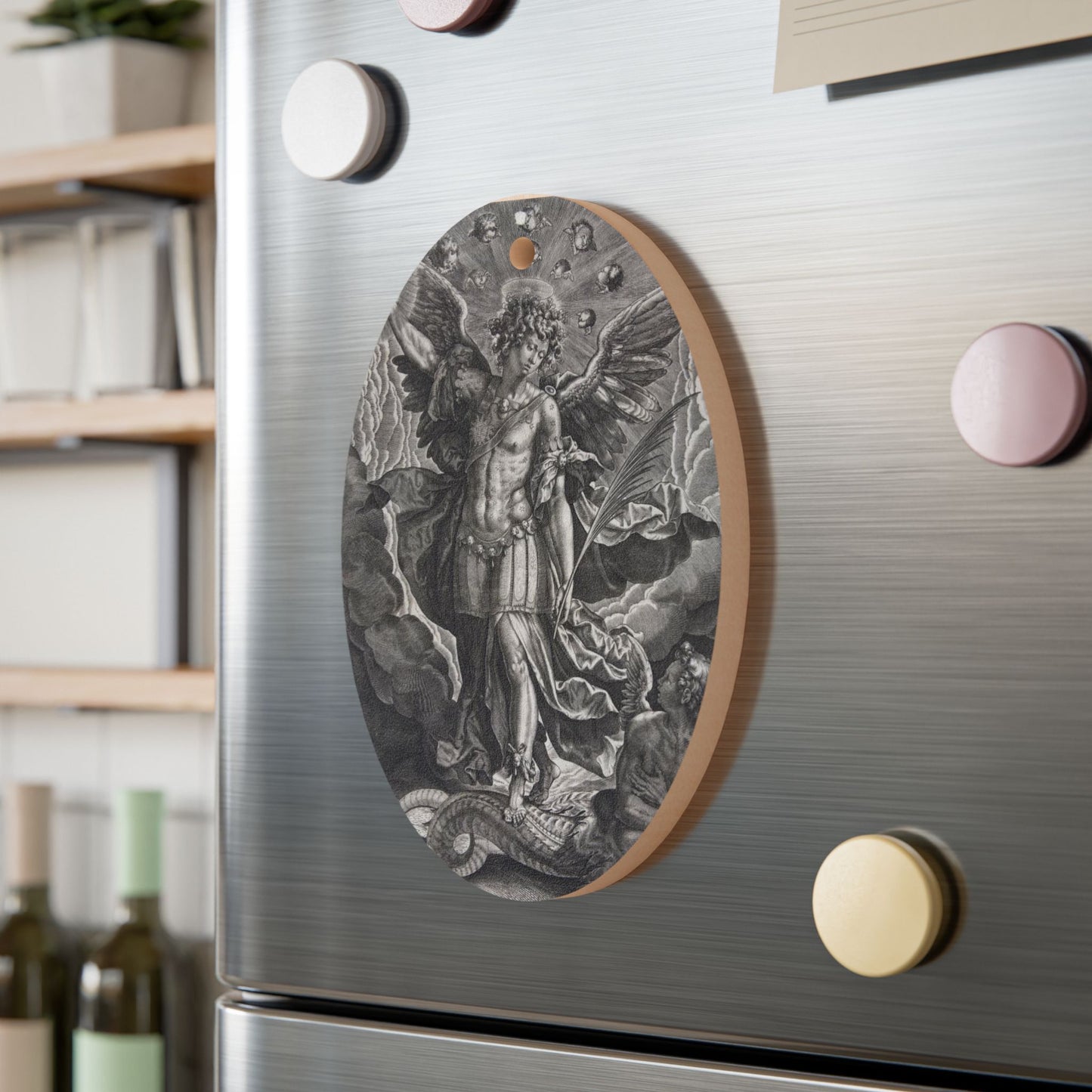 Archangel Michael Wooden Ornament