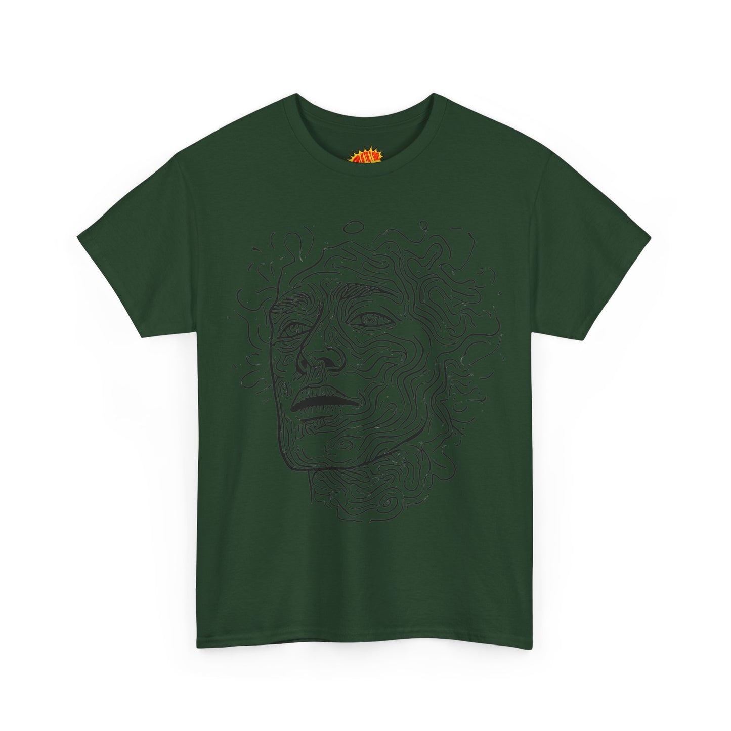 Human Face Line Drawing Portrait Graphic Art Tee Shirt *Multiple Colors*