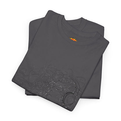 Line Drawing Portrait Graphic Musical Art Tee Shirt