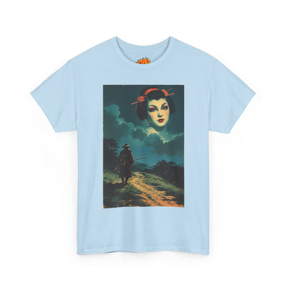 Walking Samurai w/Cloud Woman T-Shirt